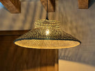 Suspension évasée en satrana H.25 cm x diamètre 64 cm