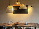 Suspension évasée en satrana H.25 cm x diamètre 64 cm