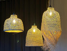 Suspension en satrana avec franges - H.44 cm x 43 cm