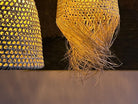 Suspension en satrana avec franges - H.44 cm x 43 cm