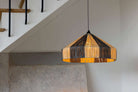 Suspension en raphia naturel & gris- diamètre 50cm