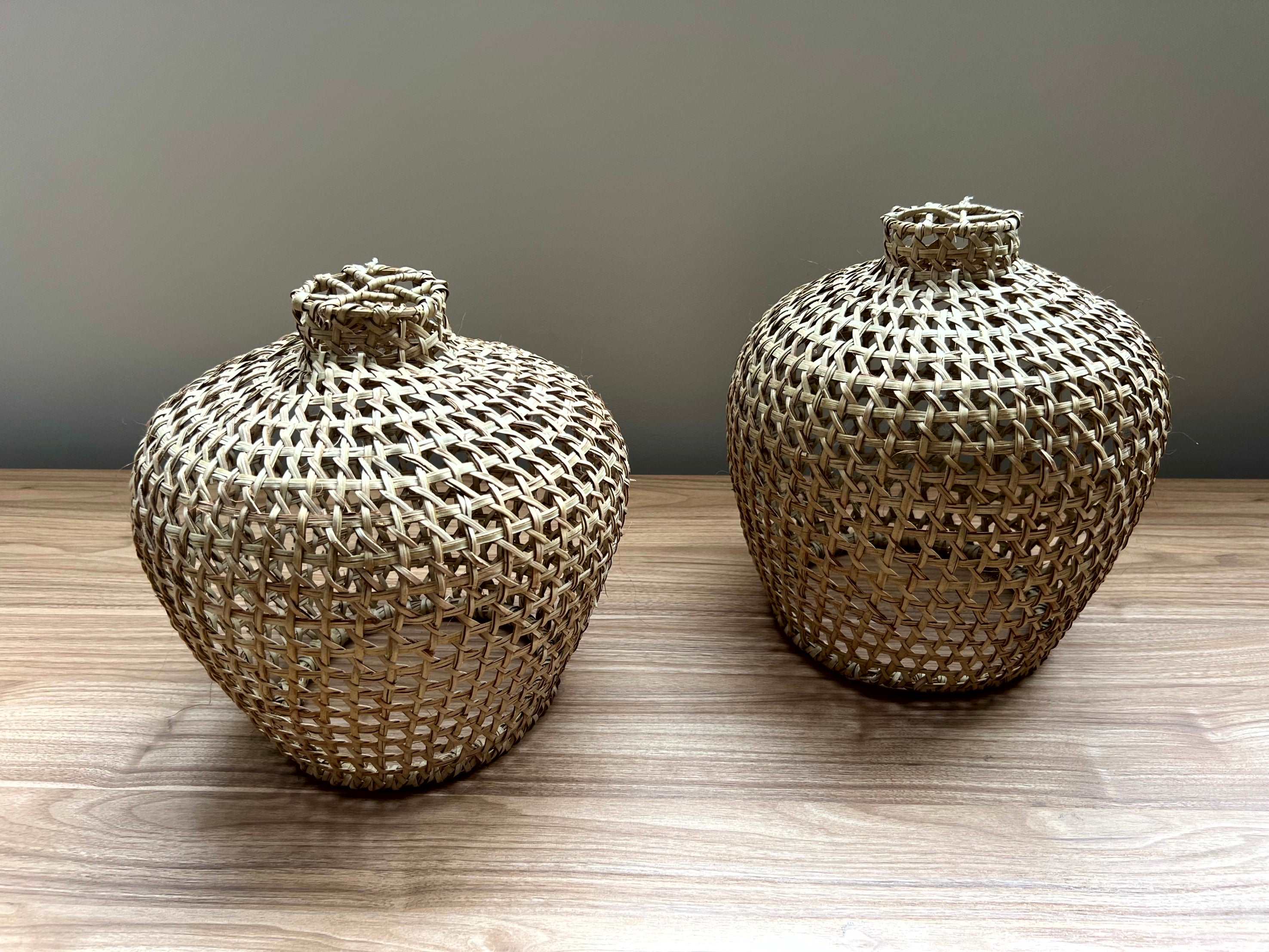 Suspension cloche en satrana - H.33 cm