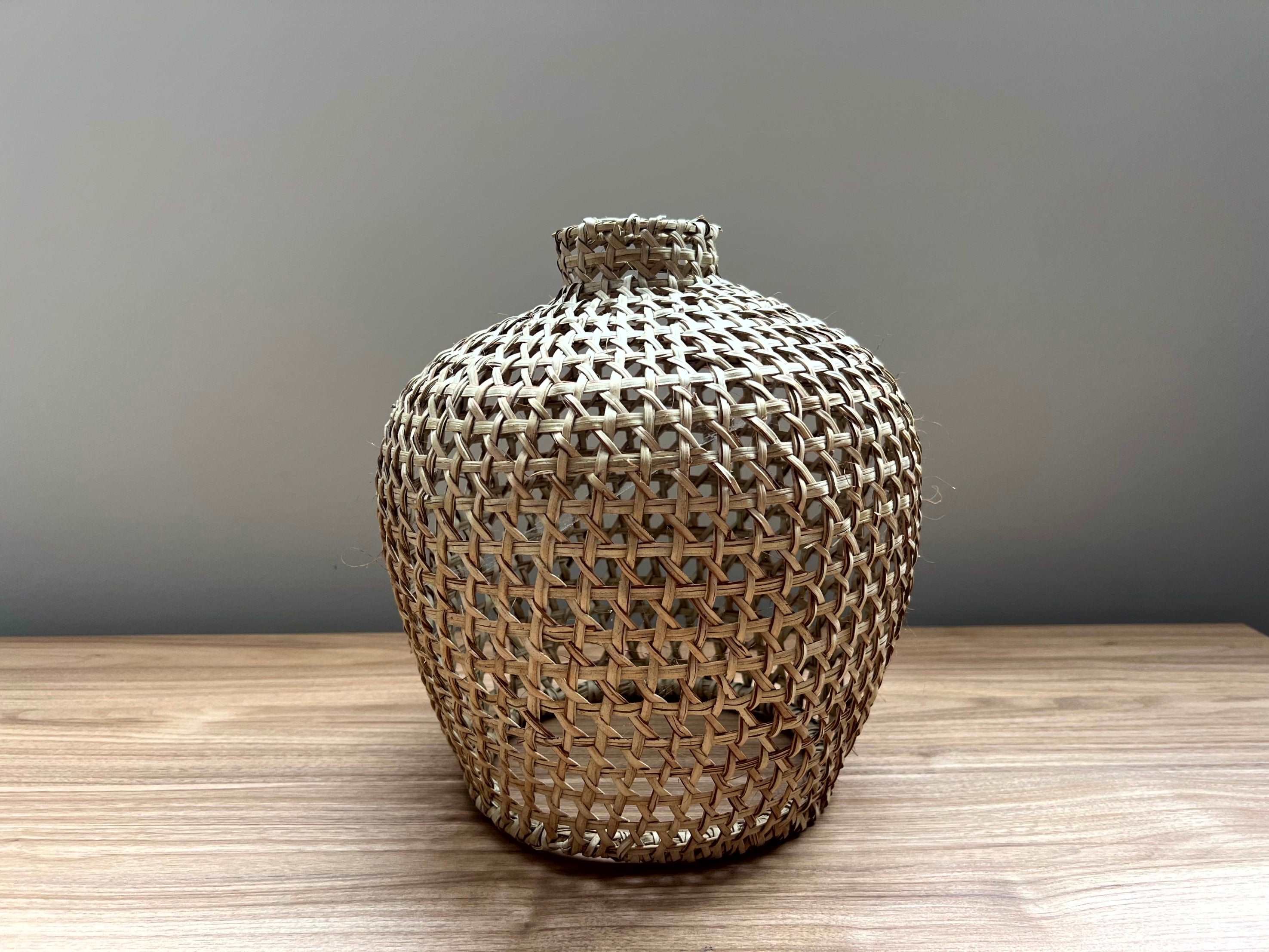 Suspension cloche en satrana - H.33 cm