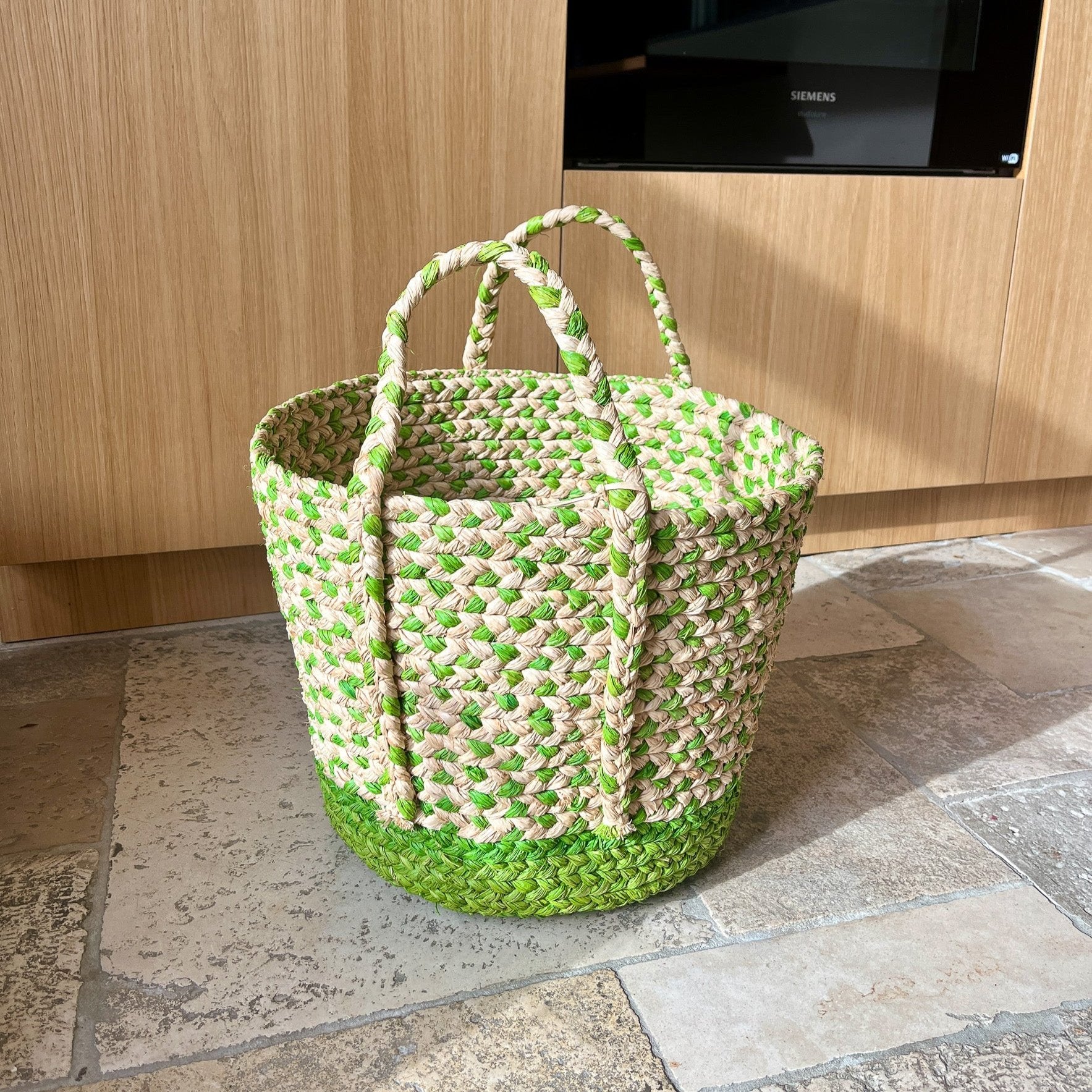 Green raffia online