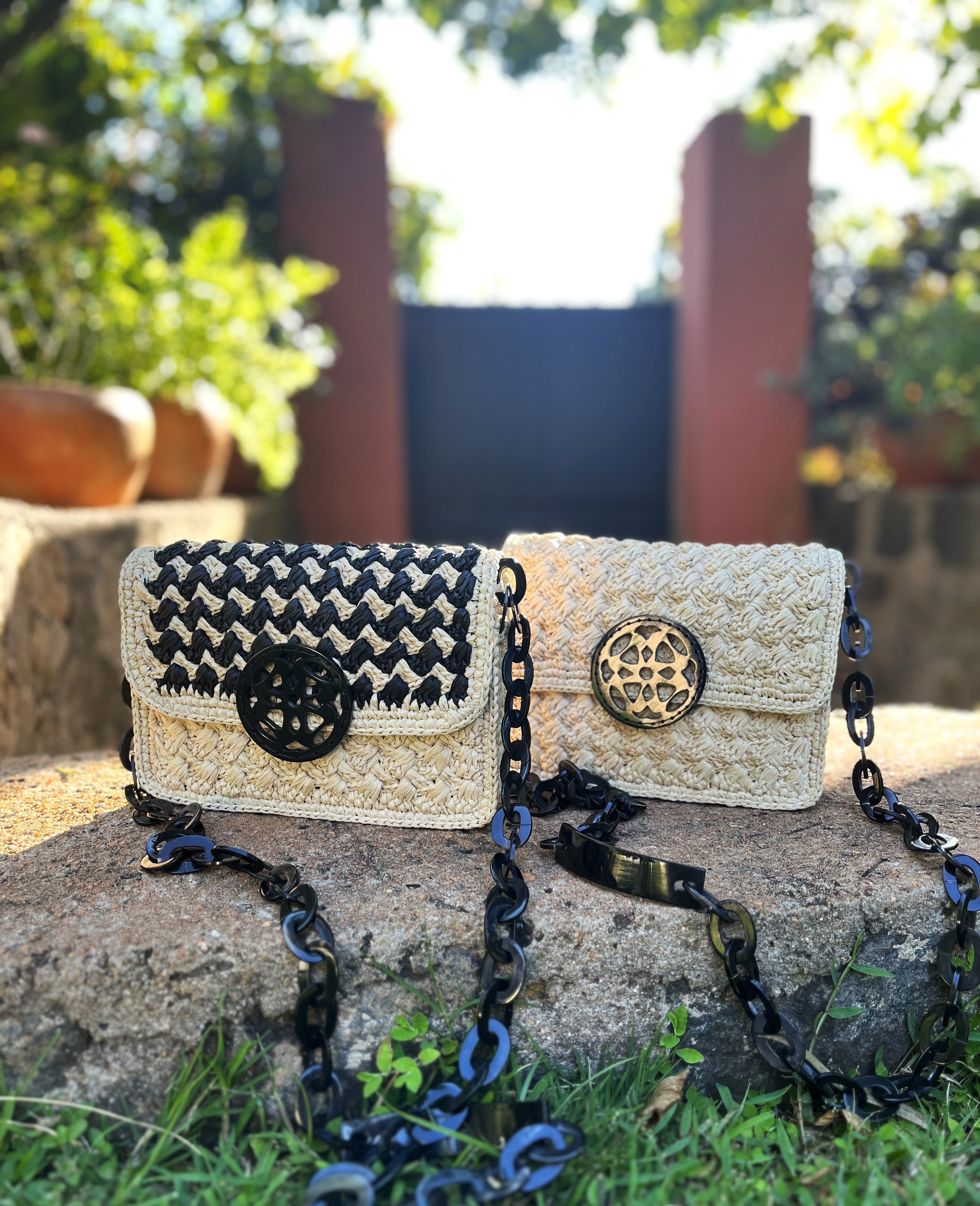 Sac raphia chic sales